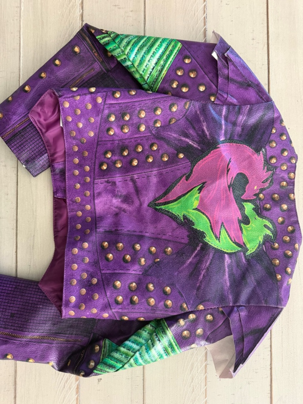 Disney Descendants “Mal” costume jacket and shirt